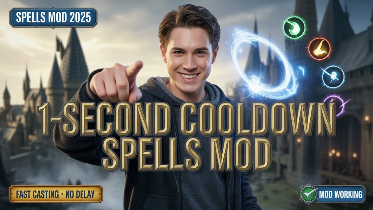 Hogwarts Legacy: Как установить и использовать мод на заклинания с перезарядкой в ​​1 секунду (ру...