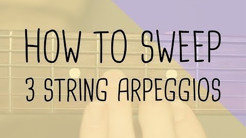 Beginner Guitar Lessons | How to play 3 string arpeggios | Sweep technique + free tab sheet