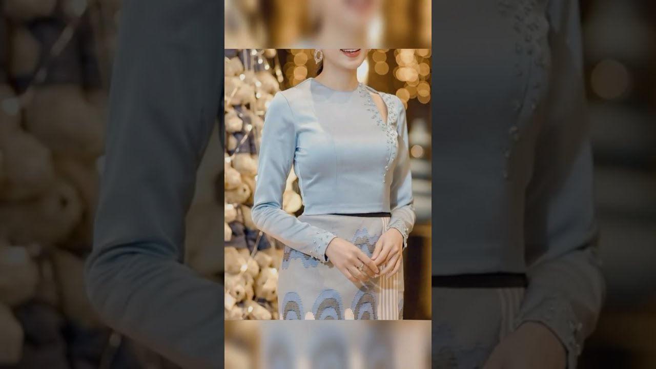 Casual Myanmar dress design