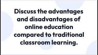 IELTS Essay Topic - E-Learning vs. Classroom: Pros and Cons