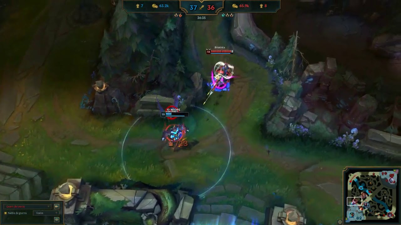 Quinn vs. Xerath late game