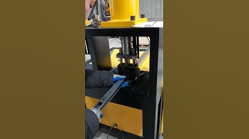 Indonesia Client Rectangular Hole Punching Mold Hydraulic Tube Punching Machine