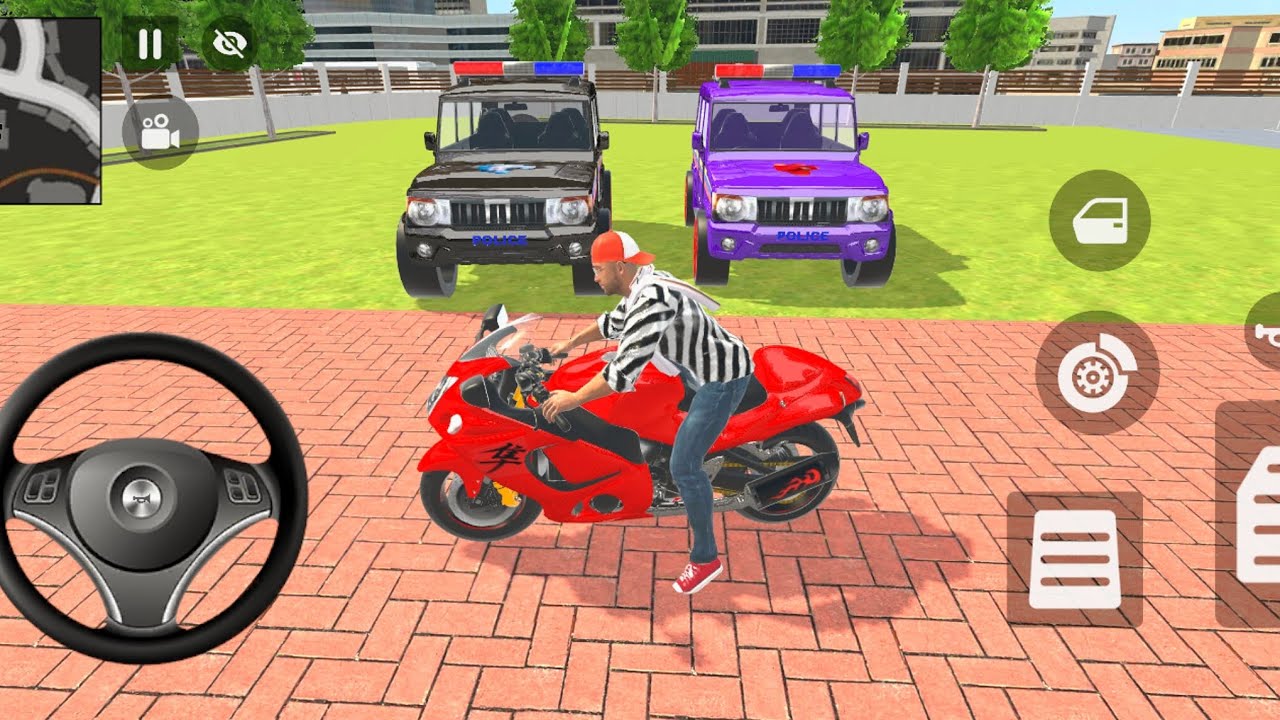 🚨Car bike Game: Franklin Order In Indian Police Car And drives A Police🚓SUV Game with Modified🥳