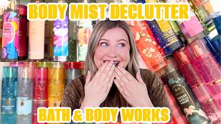 IT'S TIME TO DECLUTTER MY BATH & BODY WORKS MIST COLLECTION!