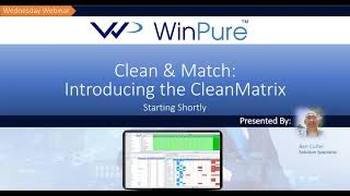 Data Cleaning using WinPure's CleanMatrix™ | WinPure Webinar