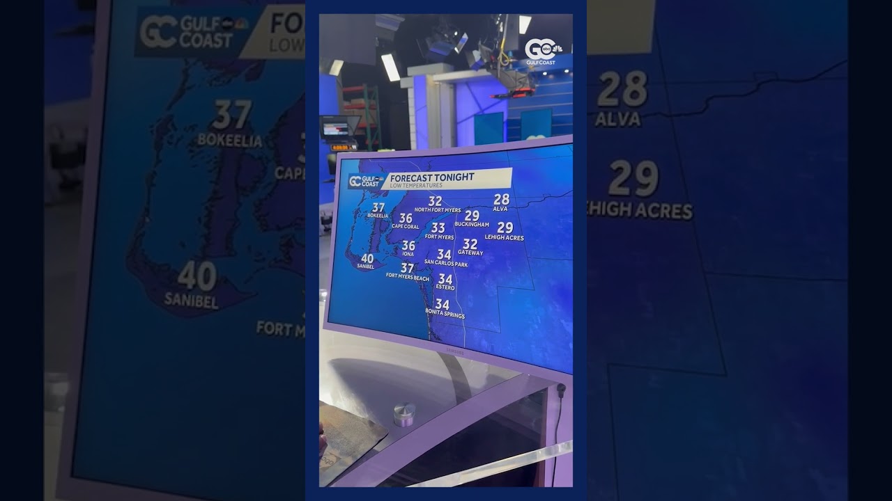 Coldest air of the decade pushing into Southwest Florida; Snow flurries possible