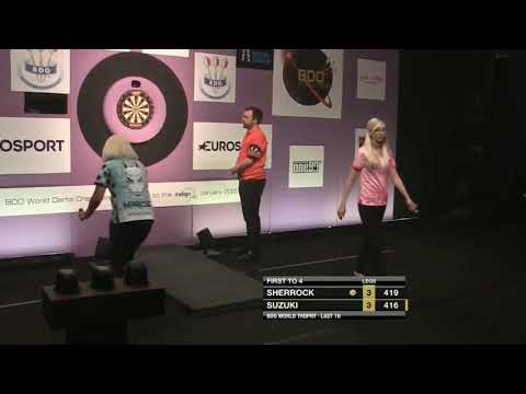 Dart Caller Says "140!" In A Funny Way! - 2019 BDO World Trophy Last 16
