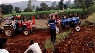 Shugercane Tractor Shugercane Tractor Trolley Full Load Tractor Swaraj 855 Powertrack 45 Hp