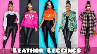 Styling Leather Leggings plus few helpful fashion tips for ladies