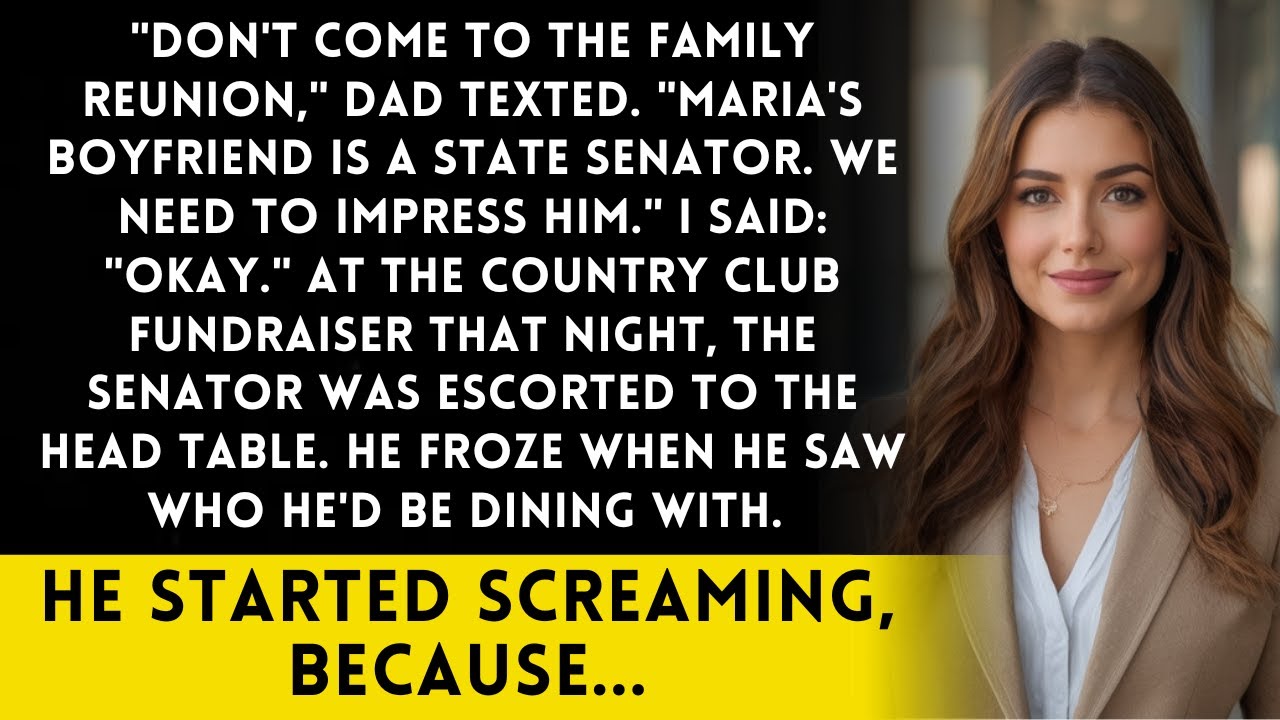 Dad Texted 'Skip The Reunion - Your Sister's Boyfriend Is A Senator' - Until They Sat At My Table