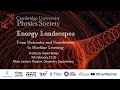 Prof David Wales: Energy landscapes: from molecules and nanodevices to machine learning