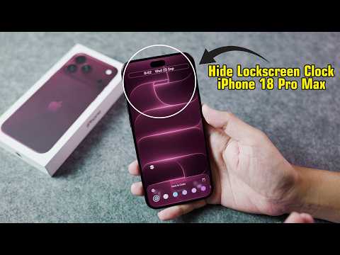 Hide Lockscreen Clock on iPhone 18 Pro/Pro Max