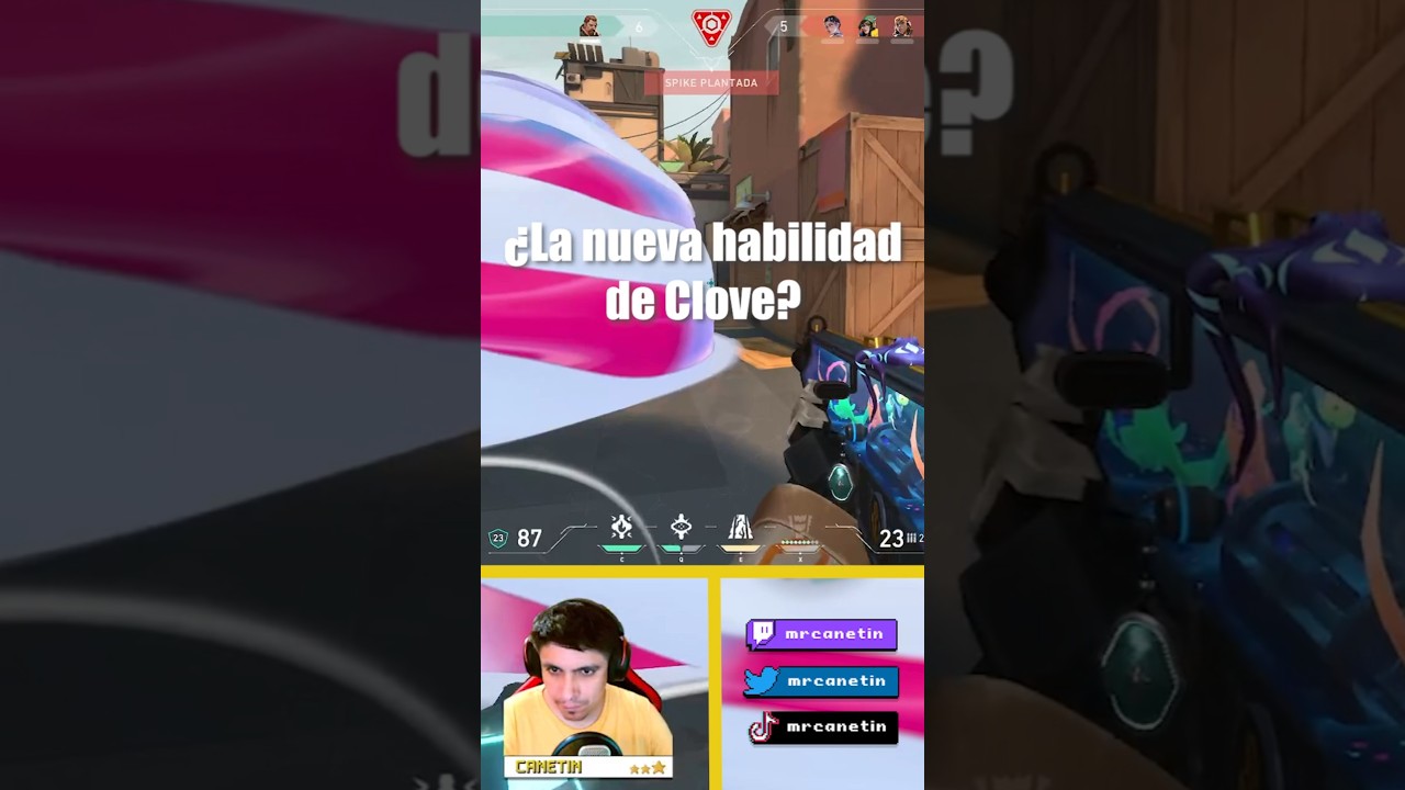 ¿La nueva habilidad de Clove? 👀 #valorant #bug #clips #shorts