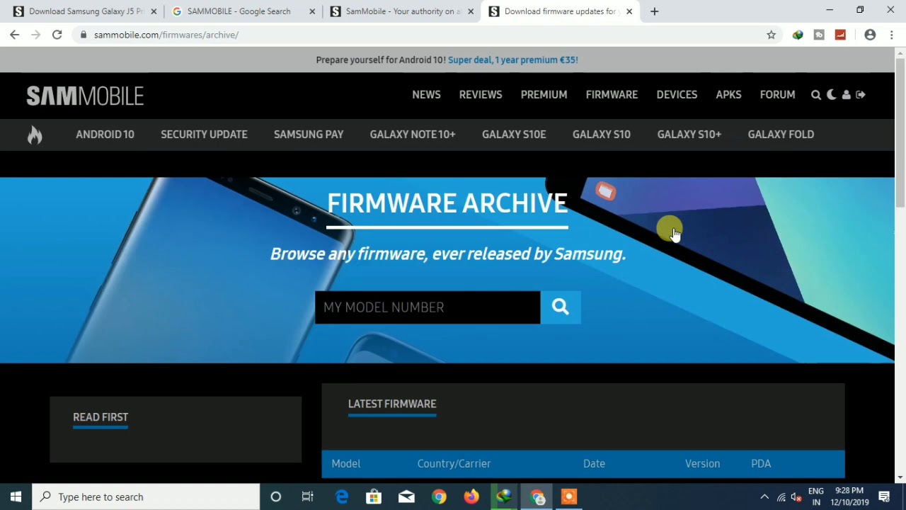How to Download All Samsung Firmware, SamMobile Account