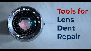 Dented filter rings repair : The tools