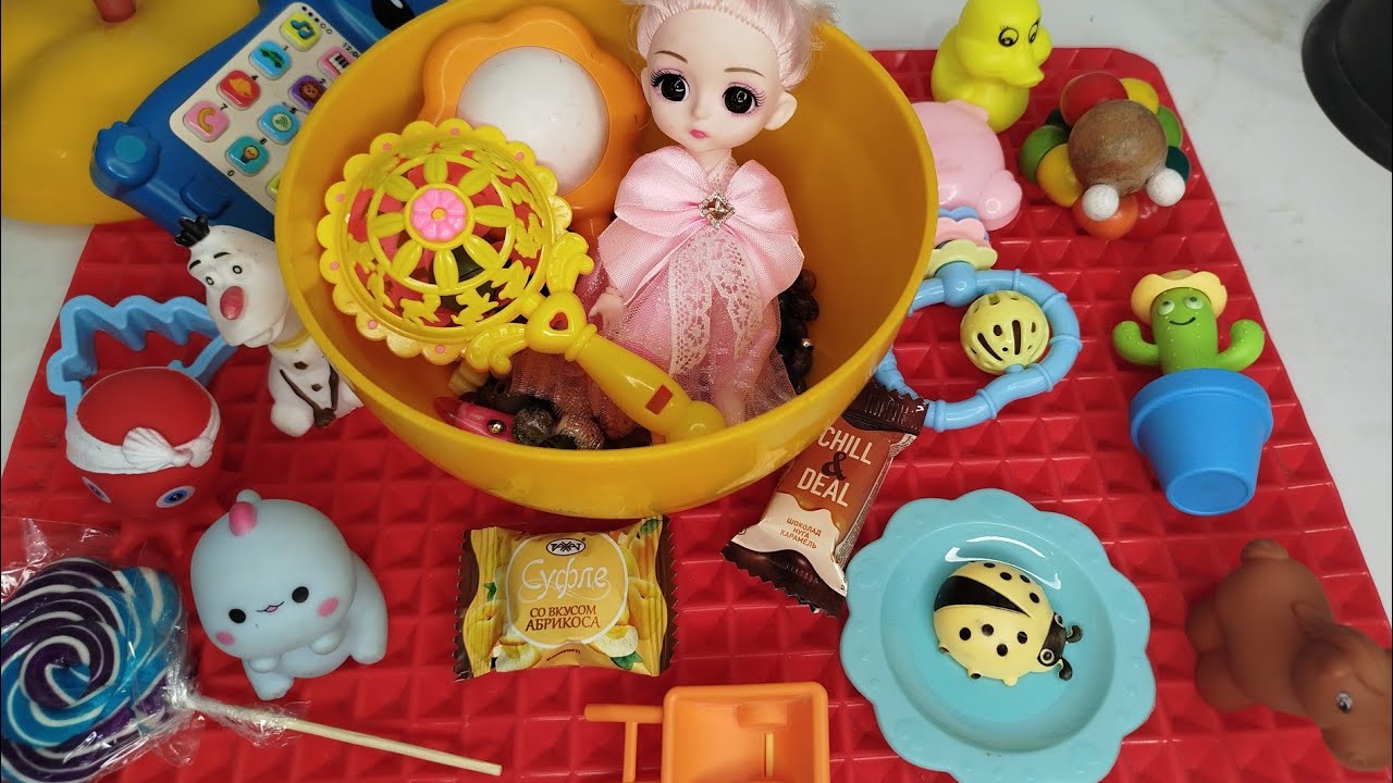 Kids Doll ASMR 🧸🍫 | Doll Bath with Toys & Chocolate | Fun & Relax