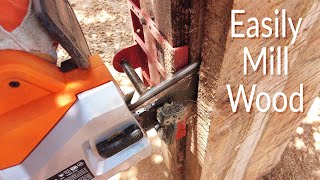 Milling Wood with an Electric Chainsaw