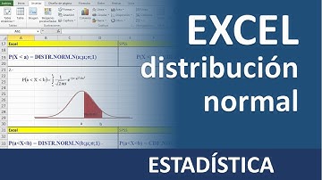 Excel: distribución normal