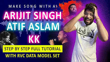 How To Make ai Songs With Celebrity Voices | Sing Like KK, Arijit Singh, Atif Aslam| RVC ai Tutorial