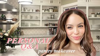 personal Q&A, growing up, + kitchen pantry makeover!