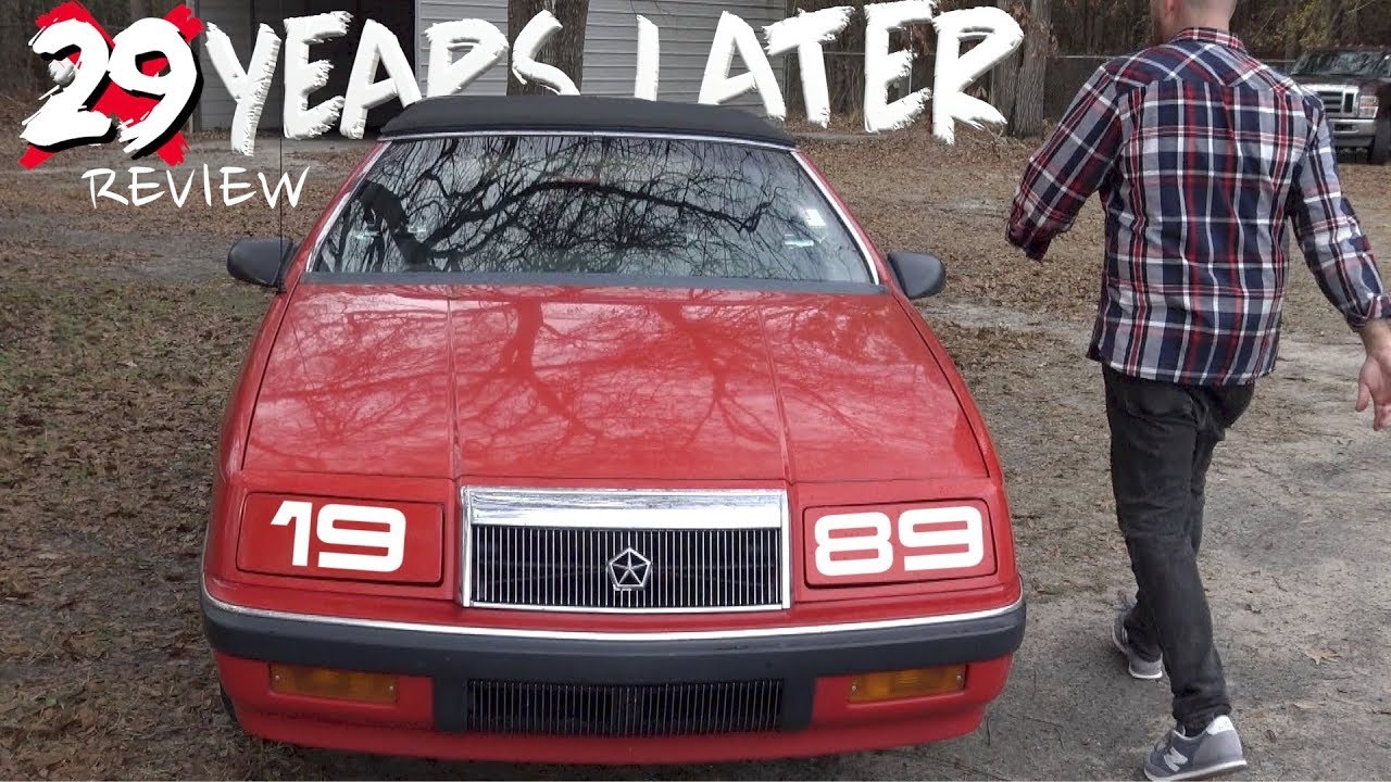 Here S A 29 Year Old Chrysler Lebaron Convertible Review Vlog Going Back In Time To 1989