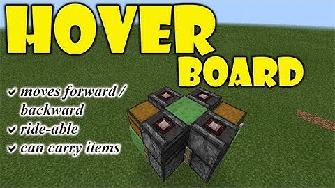 HOVER BOARD | Minecraft PE Slime Piston Redstone Contraption | #pinoyyoutubersrule