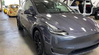 Midnight Silver Metallic Model Y in Xpel Ultimate Plus PPF