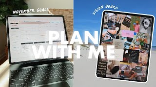 Digital Plan With Me November 2021 On My iPad | Calming LoFi Music *no talking*