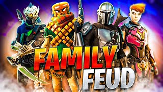 FORTNITE FAMILY FEUD  Me Vs. My Family In A CUSTOM Solo Match! (My Downfall)