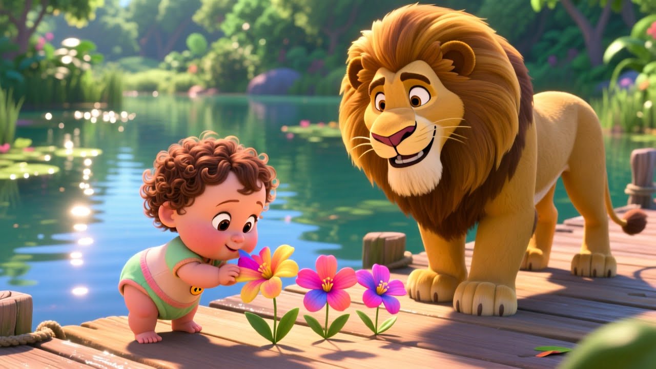 Roary Lion Counts 123 | Fun Nursery Rhyme Song for Kids