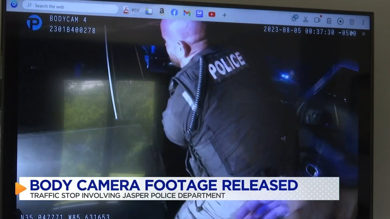 Jasper Police body cam traffic stop video explained - YouTube