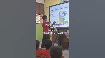 Pakai IFP Interaktif Flat Panel dalam belajar coding #ifp #digital #pembelajaranmendalam #shorts