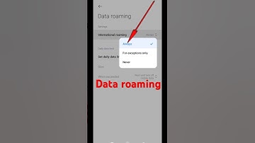 How To turn On data roaming in Redmi 13c || #shorts 2024