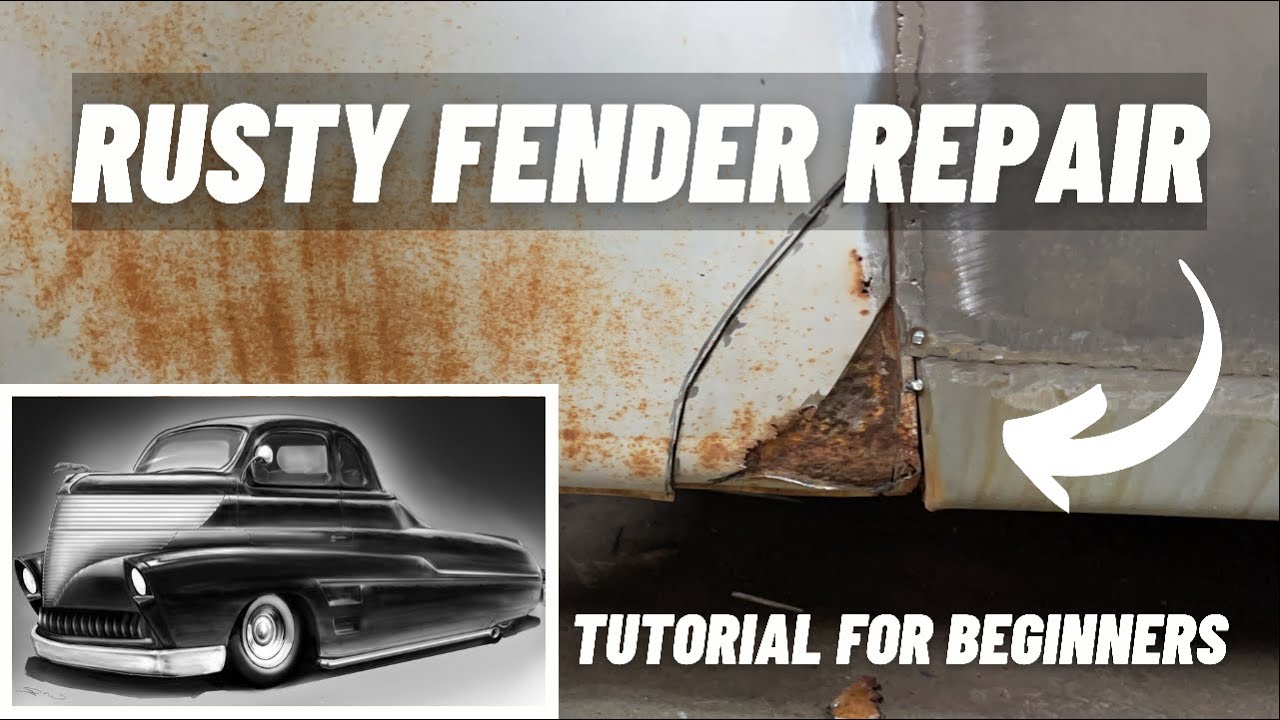 Fix Rusted Through Fender RUSTY FENDER REPAIR: HOW TO BUTT WELD A PATCH PANEL - YouTube