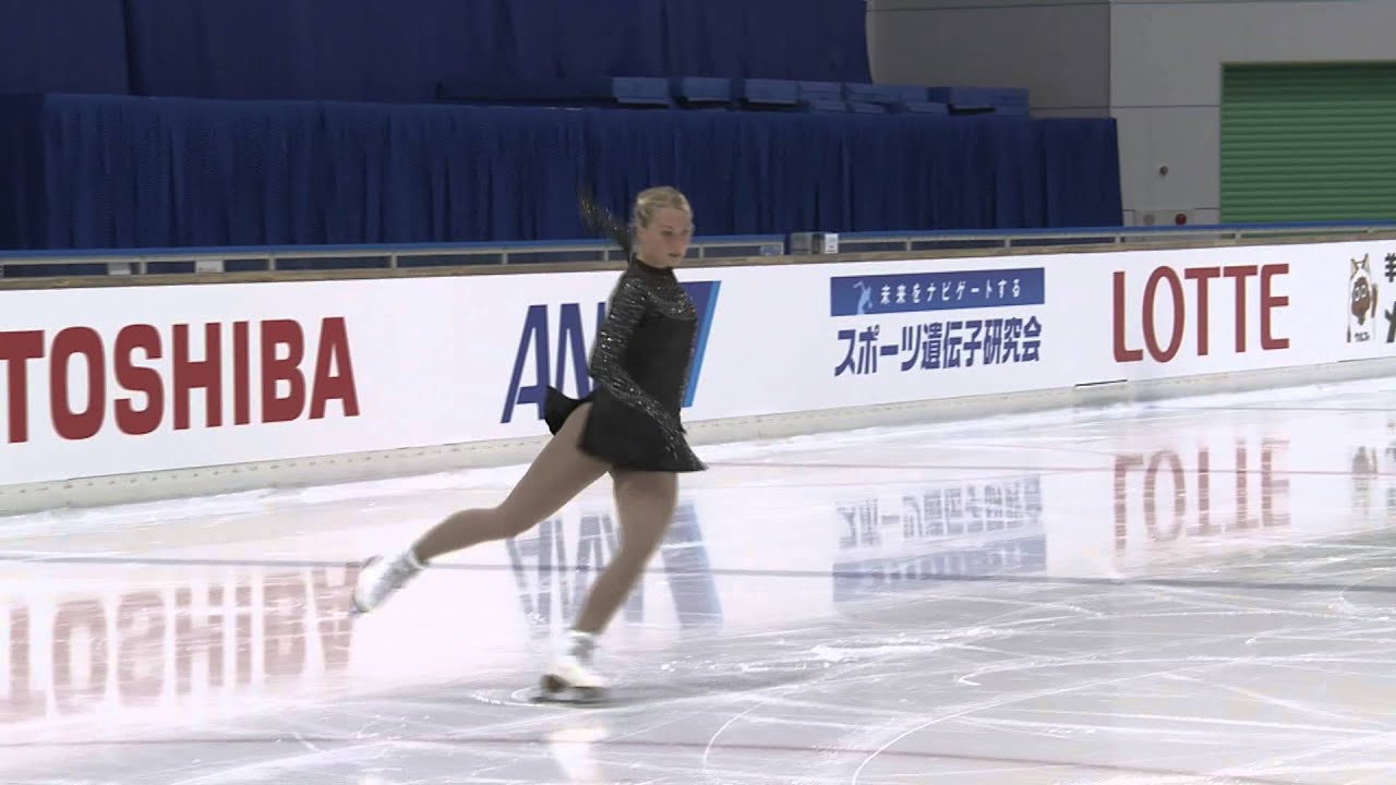 ISU 2014 Jr Grand Prix Aichi Ladies Short Program   Pernille SORENSEN   DEN