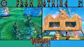 From Nothing to Our 1st Base! Valheim 1.0 with @JakeGemzen in Survival E1