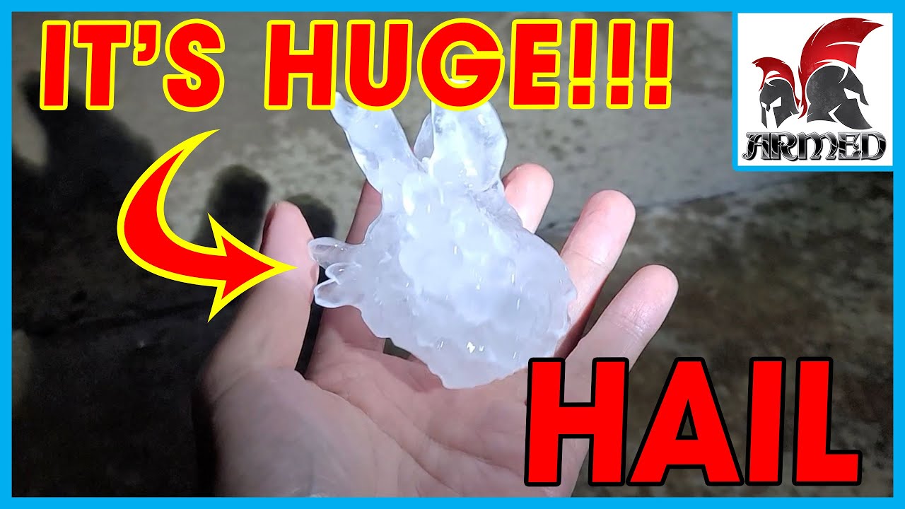 Yikes! Baseball Size Hail in Texas 6/12/23 - YouTube
