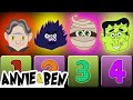 The Spooky Monster Xylophone | Learn Numbers with Educational Cartoons for Kids | Annie and Ben