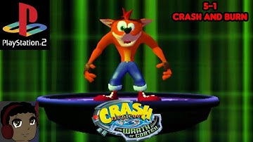 Crash Bandicoot: The Wrath Of Cortex - Crash And Burn + Red Gem Route