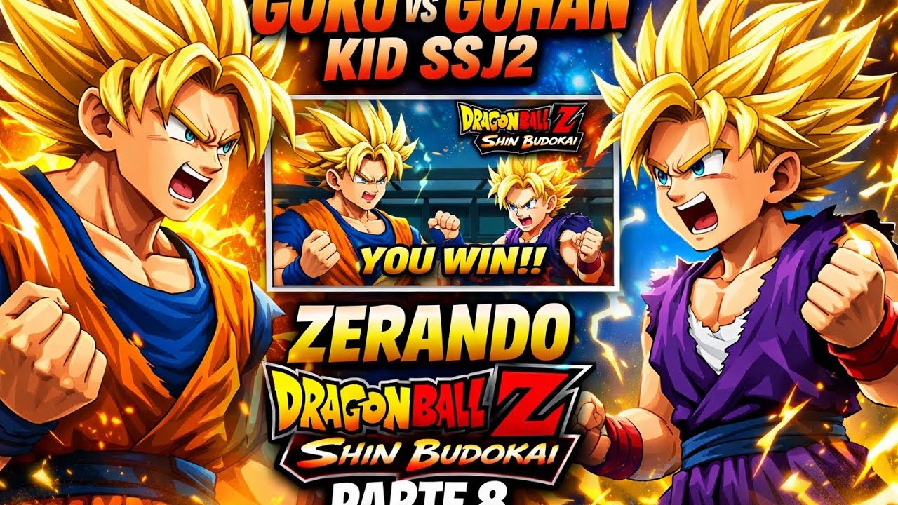 Goku Vs Gohan Ssj 2 - Batalha Intensa  | Zerando Dragon Ball Shin Budokai (Parte 8) Gameplay 