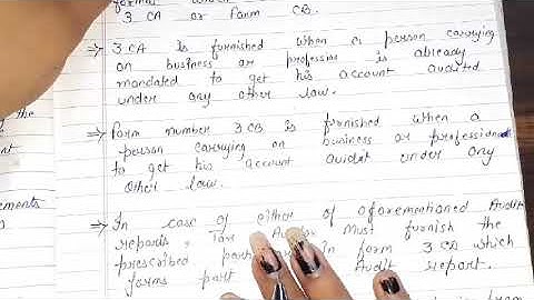 TAX AUDIT REPORT |AUDITING |CHAPTER-16| PART-118| HANDWRITTEN NOTES ||