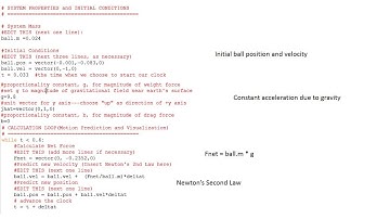 Lab 2 Video Motion of a Falling Object
