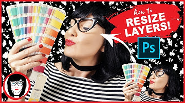 how to resize layers in Photoshop CC 2018