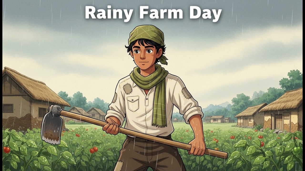 A Day Farm Work in 1970s India - Young Man  | Heartwarming Family Story | Nostalgic Life Ghibli