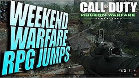 COD 4 MWR: Weekend Warfare AMAZING RPG Jump Glitches!