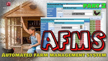 Automated Farm Management System | Agribusiness | Free Range Chicken |  MS Access Part 2