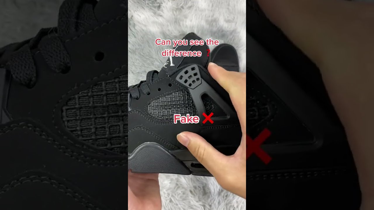 Jordan 4 Black Cat REAL Vs FAKE