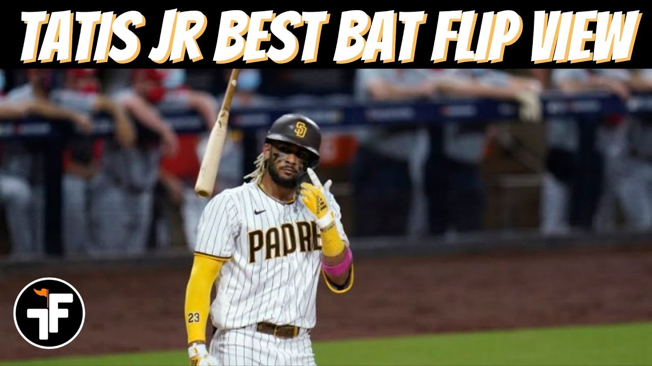 Major Bat Flip Best View Fernando Tatis Jr Smashes A Home Run