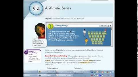 9-2 and 9-4 Notes on Arithmetic Sequences and Series