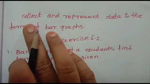 4th std maths information processing /bar graph exercise6.2 chapter6 term1